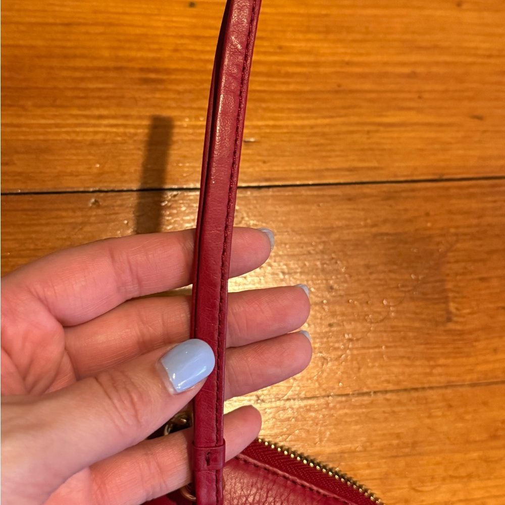 Tory Burch Red Leather Wristlet Wallet - Picture 7 of 12
